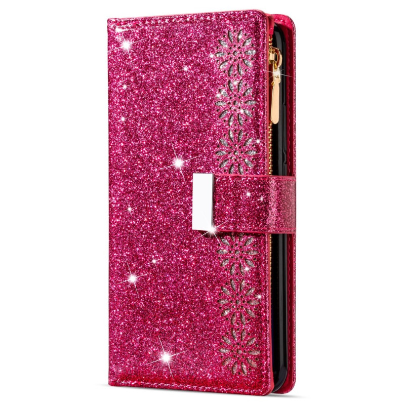 Samsung Galaxy A26 5G Glitter Case Clasp Silver