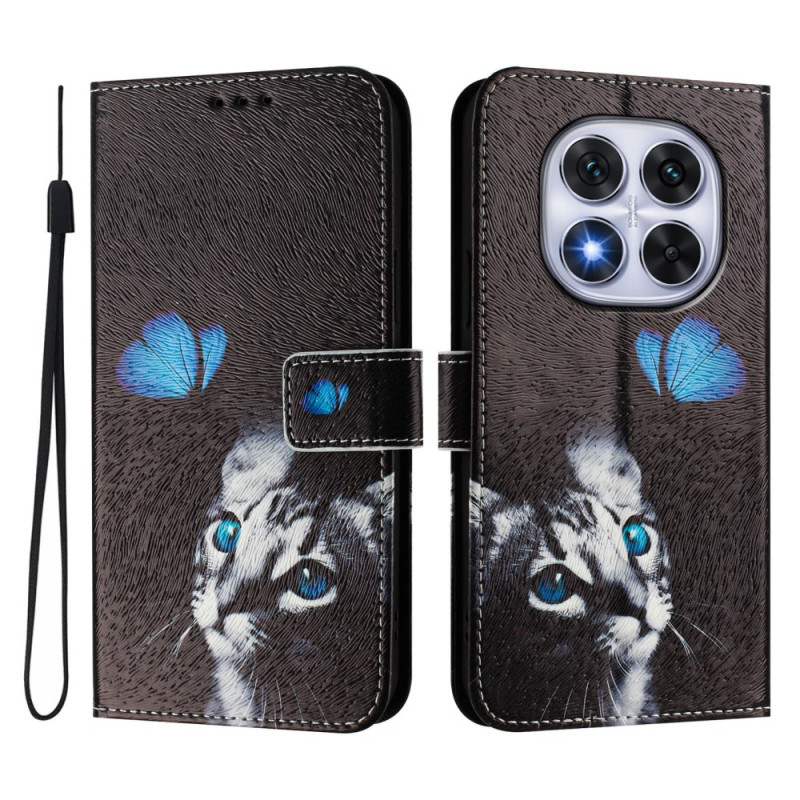 Case Xiaomi Redmi Note 14 Pro Plus 5G / 14 Pro 5G / Poco X7 Butterfly and Cat motif