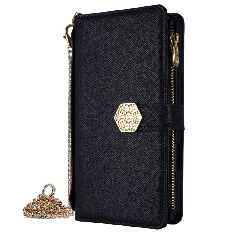 Xiaomi Redmi Note 14 Pro 5G / Poco X7 Wallet with Chain and Adjustable Strap