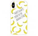 Case iPhone XS Transparent Banana Money