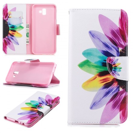 Cover Samsung Galaxy J6 Plus Fleur Aquarelle