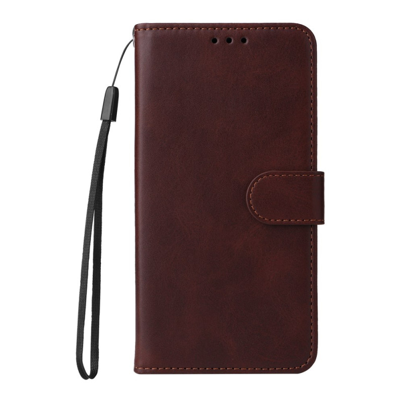 Case Xiaomi Redmi Note 14 Pro 5G / Redmi Note 14 Pro Plus 5GEffet Cuir Uni avec Lanière