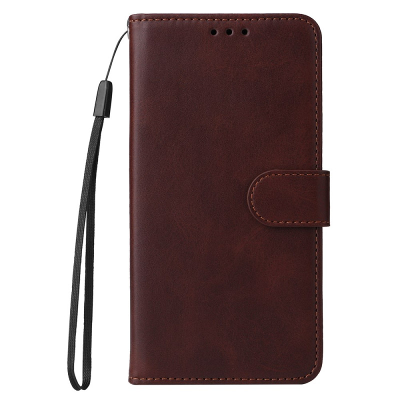 Honor Magic 7 Pro 5G Cover Plain Leather Effect with Strap