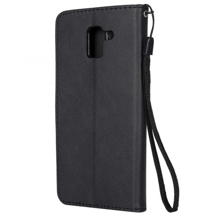 Samsung Galaxy J6 Plus Leather Effect Case with Strap