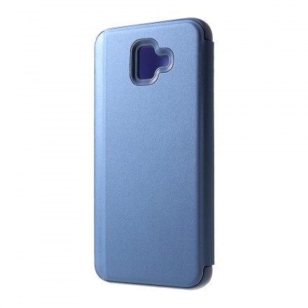 View Cover Samsung Galaxy J6 Plus Mirror and Leather Effect