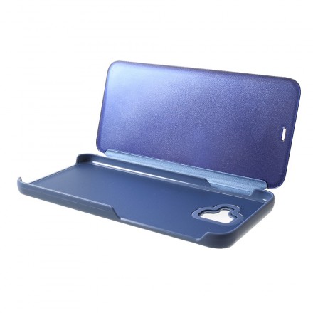 View Cover Samsung Galaxy J6 Plus Mirror and Leather Effect
