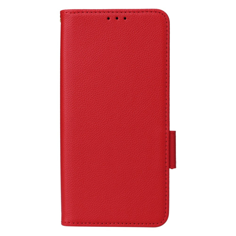 Housse Oppo A3X / A40 Texture Litchi à Lanière
