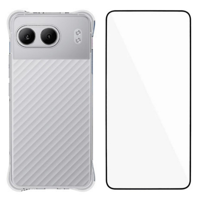 OnePlus
 Nord 4 Transparent Reinforced Case with Tempered Glass Screen Protector