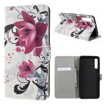 Cover Samsung Galaxy A7 Tropical Flowers