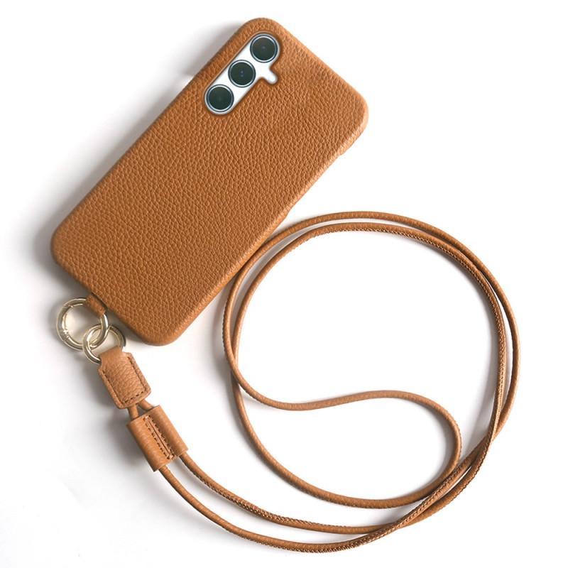 Samsung Galaxy A55 5G Drawstring Cover Genuine Leather