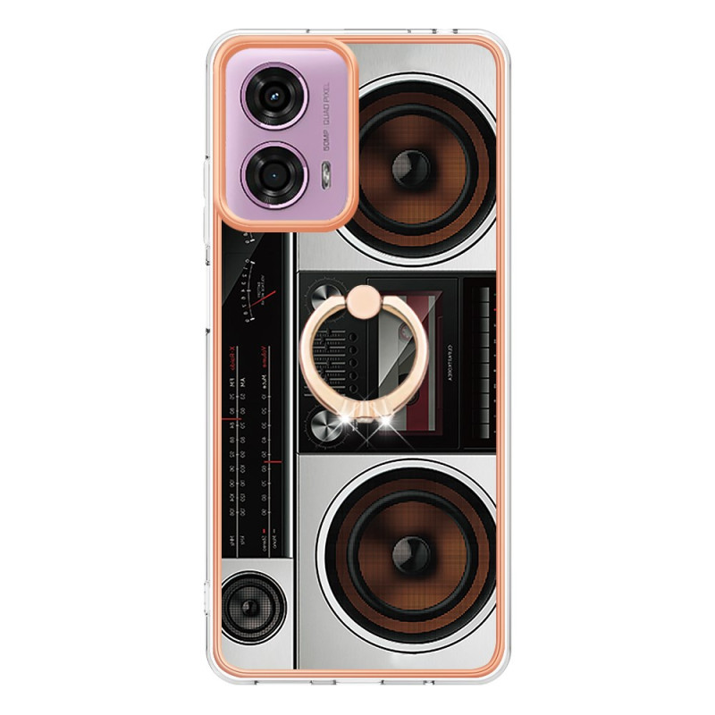 Moto E14 case
 Radio pattern ring stand