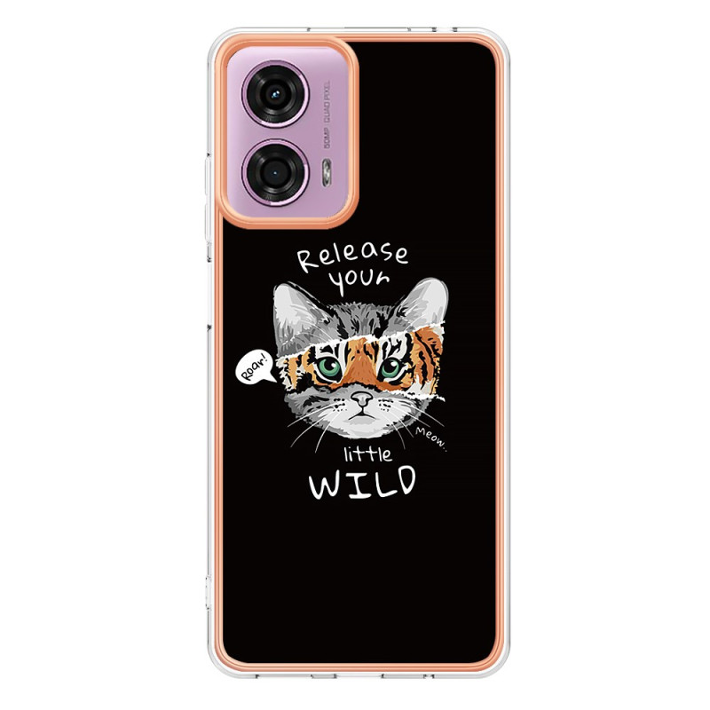 Moto E14 Case Cat / Tiger design