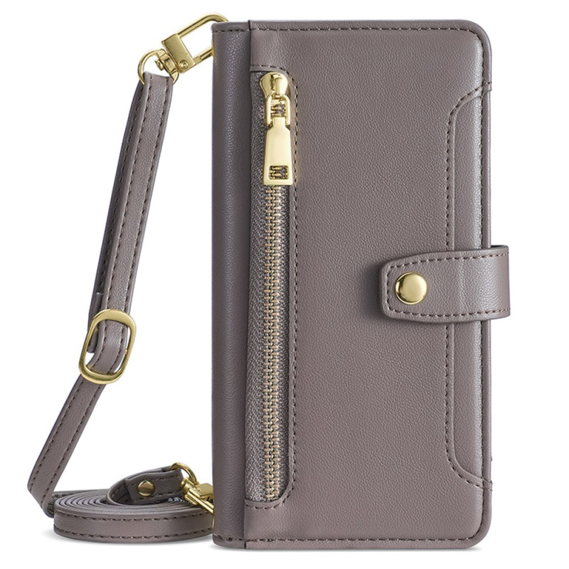 E14 Zipped Wallet Cover with Straps