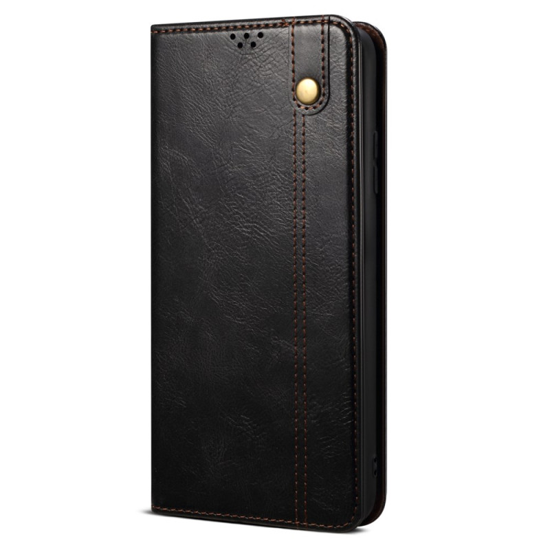 Flip Cover Moto E14 Faux Waxed Leather