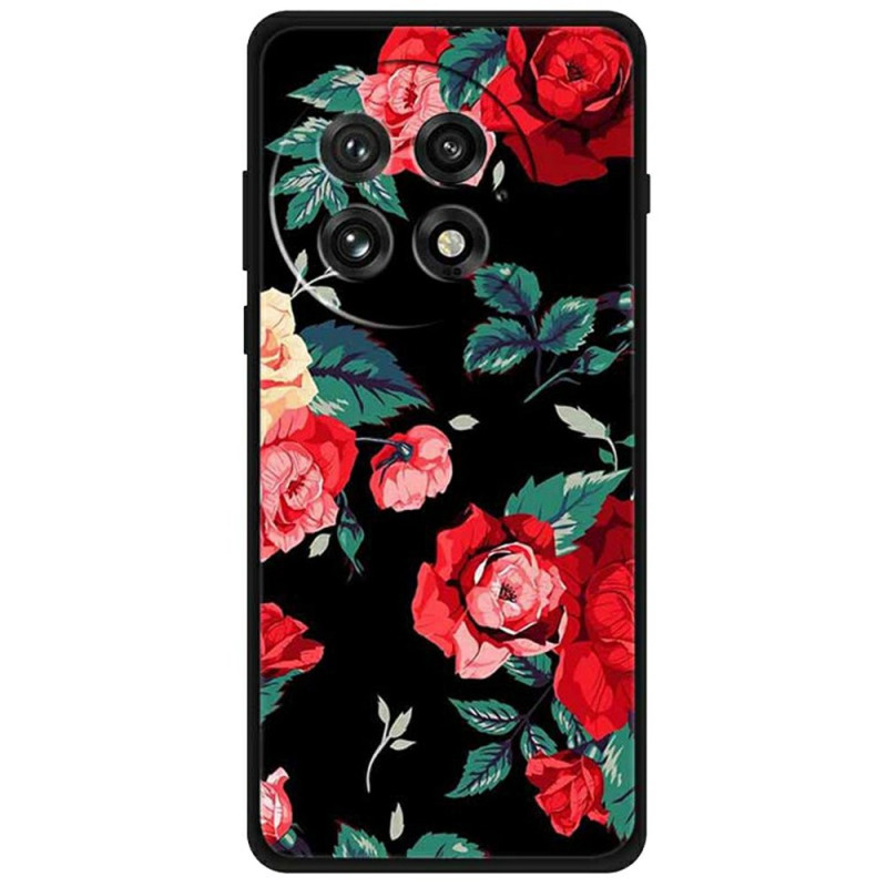 Coque OnePlus 13 Florale Rouge