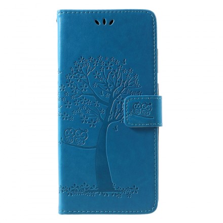 Case Samsung Galaxy A9 Tree and Owls with Strap