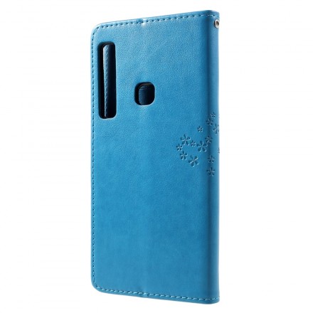 Case Samsung Galaxy A9 Tree and Owls with Strap