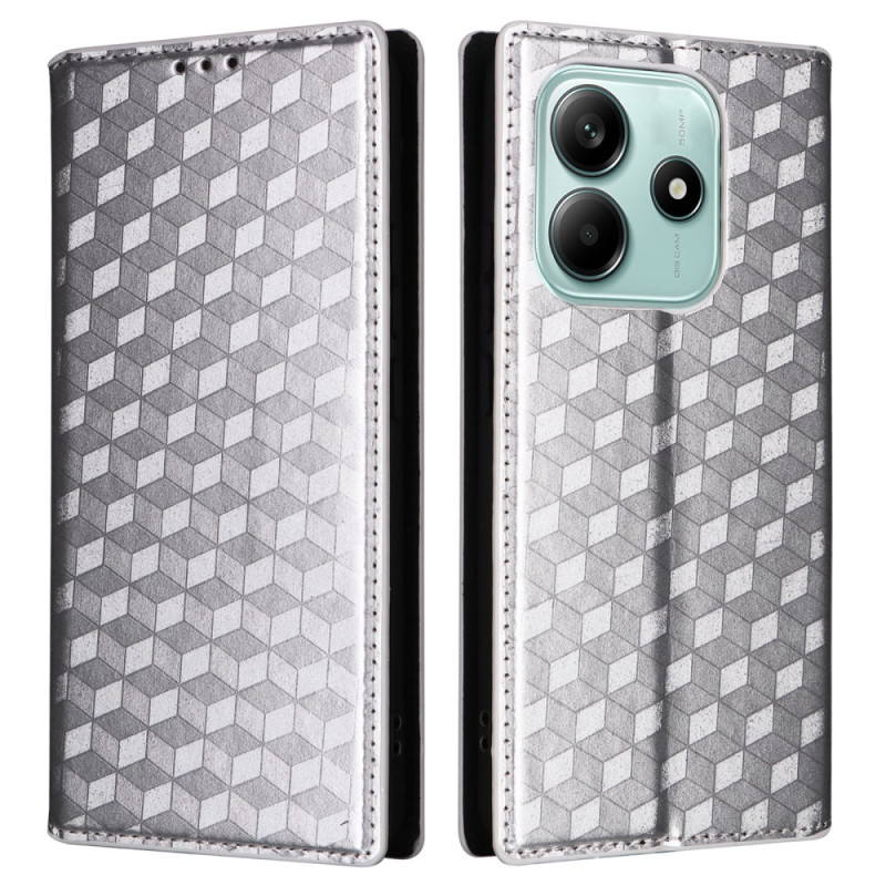 Flip Cover Xiaomi Redmi Note 14 4G 3D Diamond Pattern