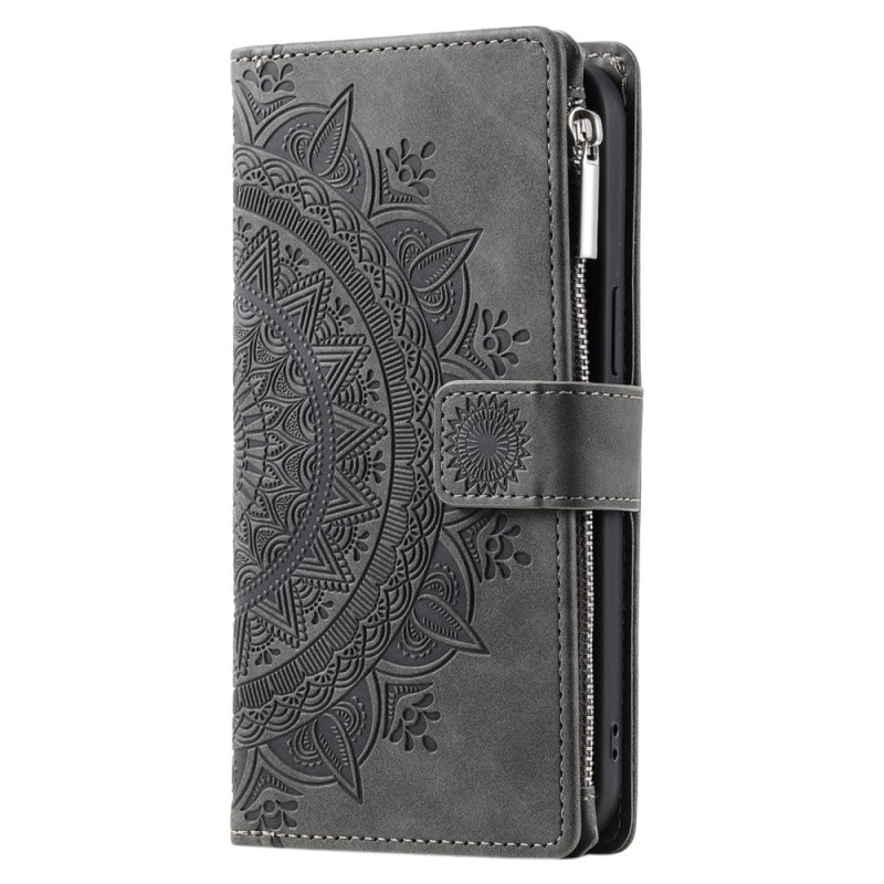 Case Xiaomi Redmi Note 14 4G Wallet Suede Effect Mandala