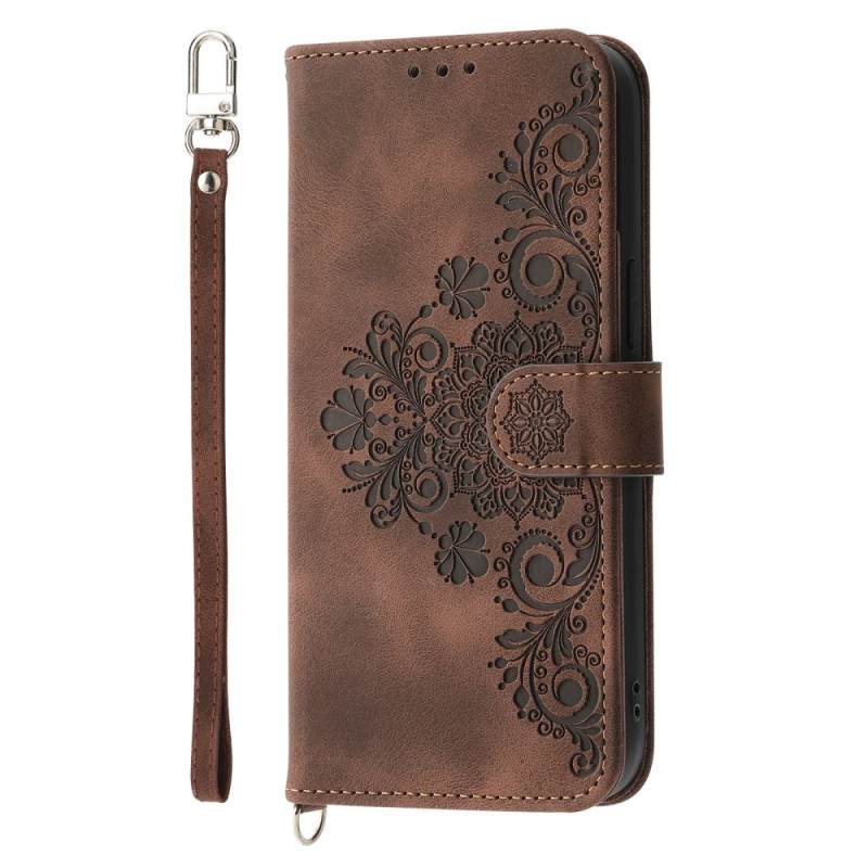 Honor Magic 7 Lite / X9c Wallet Case Lace Design with Strap and Shoulder Strap