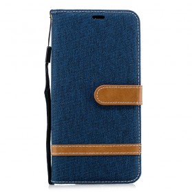 Samsung Galaxy A7 Fabric and Leather Effect Case with Strap