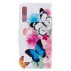 Samsung Galaxy A7 Case Painted Butterflies and Flowers