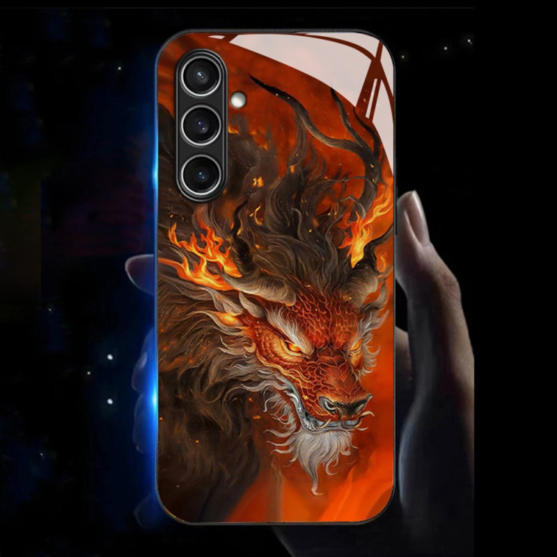 Coque Samsung Galaxy A56 5G  Call Flash Series Dragon de Feu Rouge