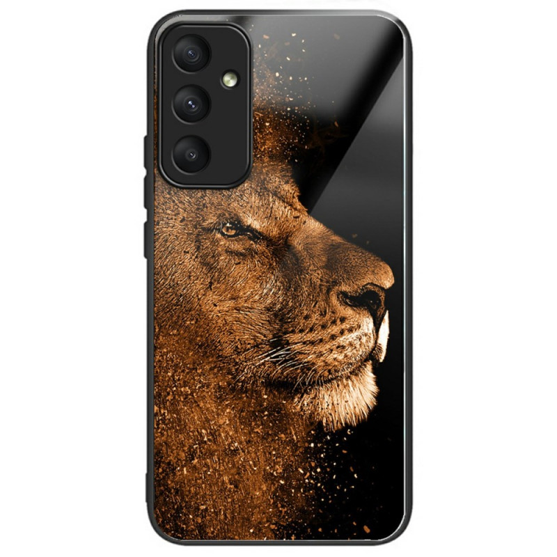 Samsung Galaxy A36 5G Tempered Glass Case Lion Profile