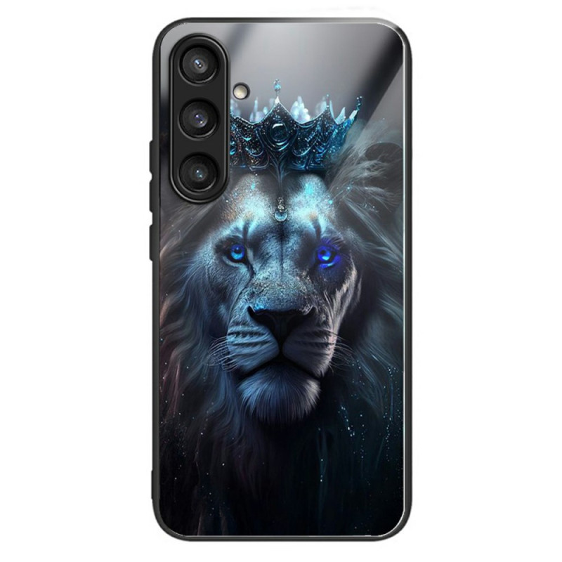 Galaxy A36 5G Crowned Lion Tempered Glass Case