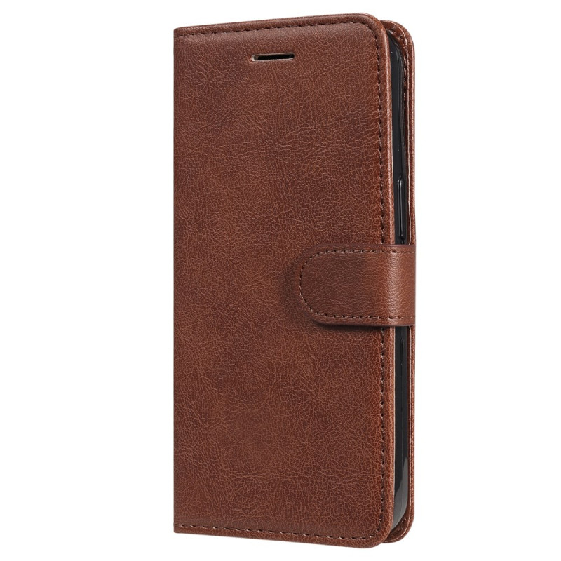 Xiaomi 15 Plain Faux Leather Strap Case