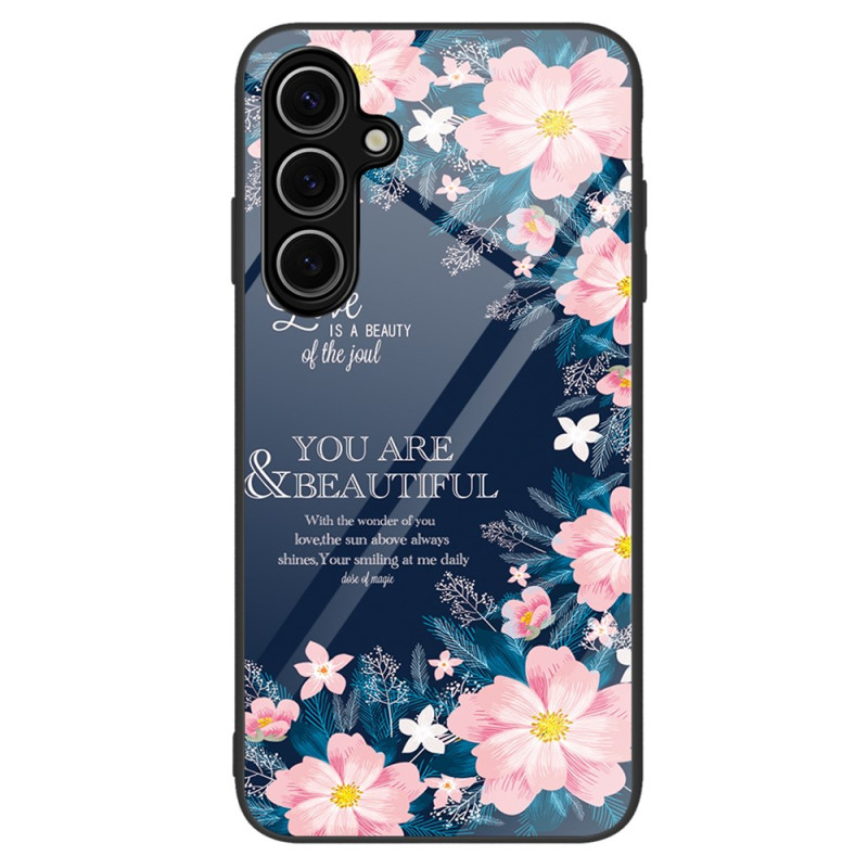 Samsung Galaxy A16 4G / 5G Toughened Glass Case Pink Floral