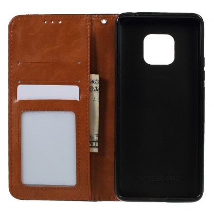 Flip Cover Huawei Mate 20 Pro Simulated Leather Card Holder