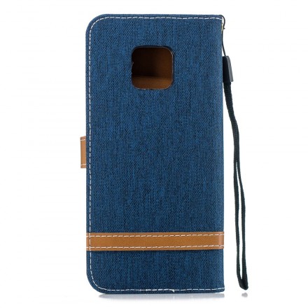 Huawei Mate 20 Pro Fabric and Leather Effect Case with Strap