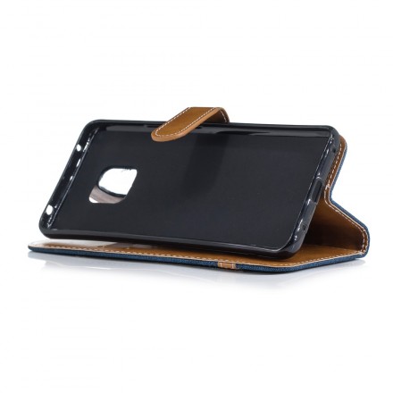 Huawei Mate 20 Pro Fabric and Leather Effect Case with Strap