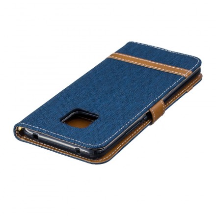 Huawei Mate 20 Pro Fabric and Leather Effect Case with Strap