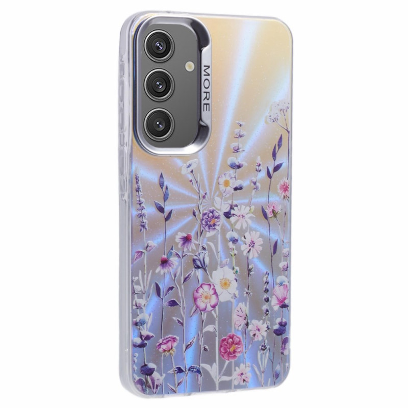 Samsung Galaxy A55 5G Case Laser Texture Floral Pattern