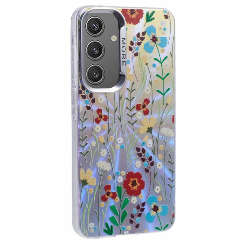 Samsung Galaxy A55 5G Case Laser Texture Floral Pattern