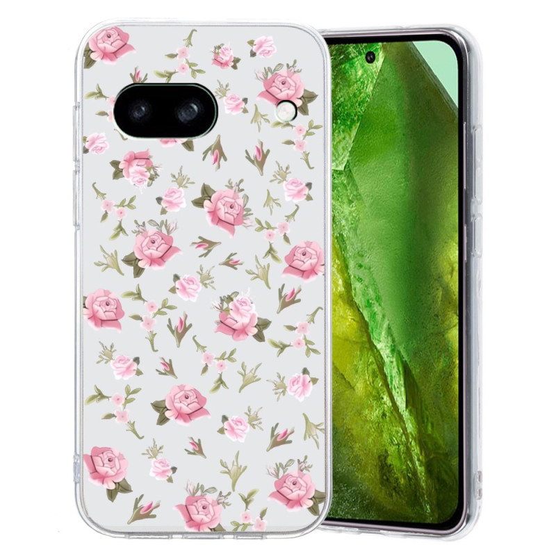 Google Pixel 8A Case Pink Floral Design