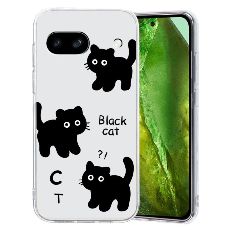 Google Pixel 8A Case Cat Black