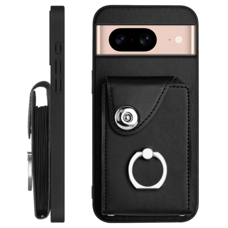 Google Pixel 8A Case Rotating Support Ring and Card Holder