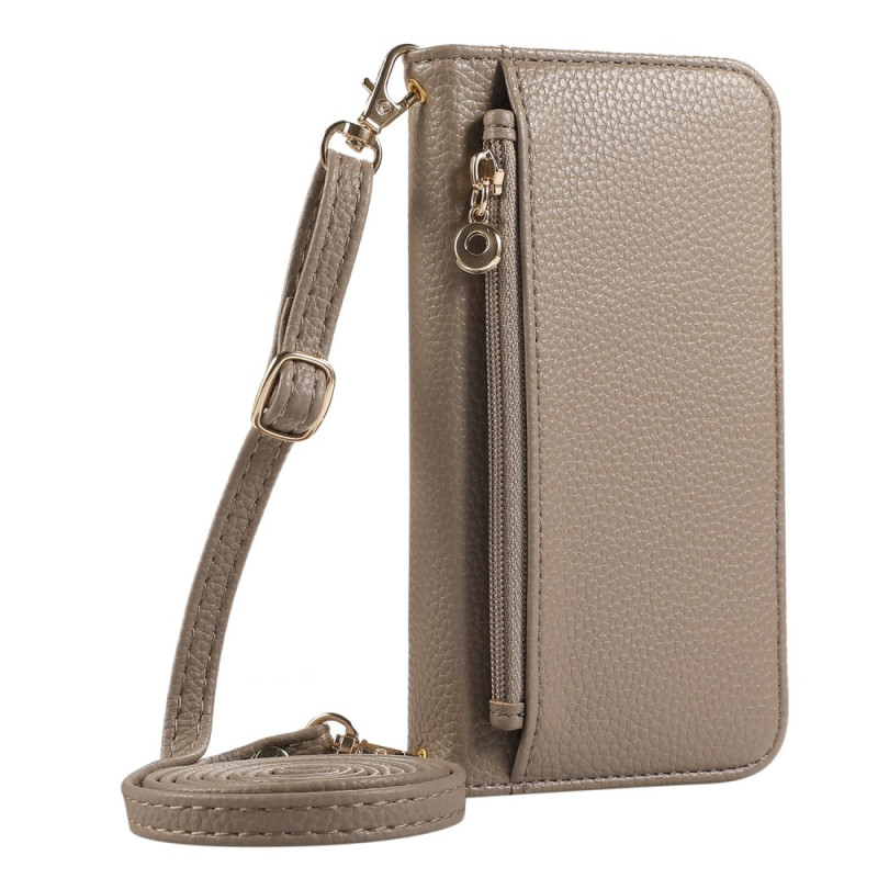 Case for iPhone 16 Mirror Wallet and Shoulder Strap