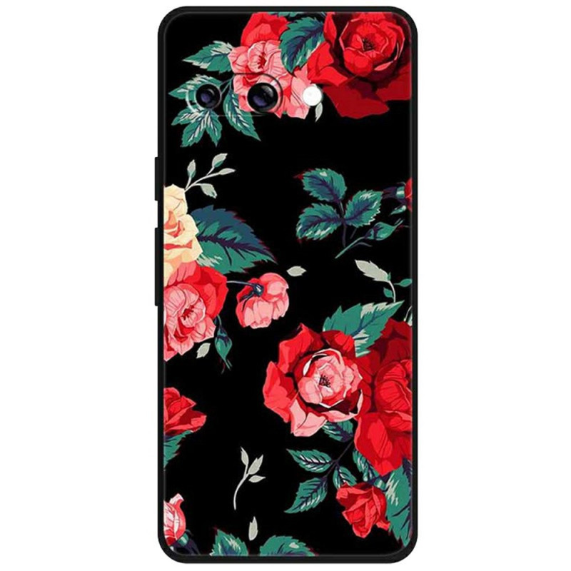 Google Pixel 9A Case Red Flowers