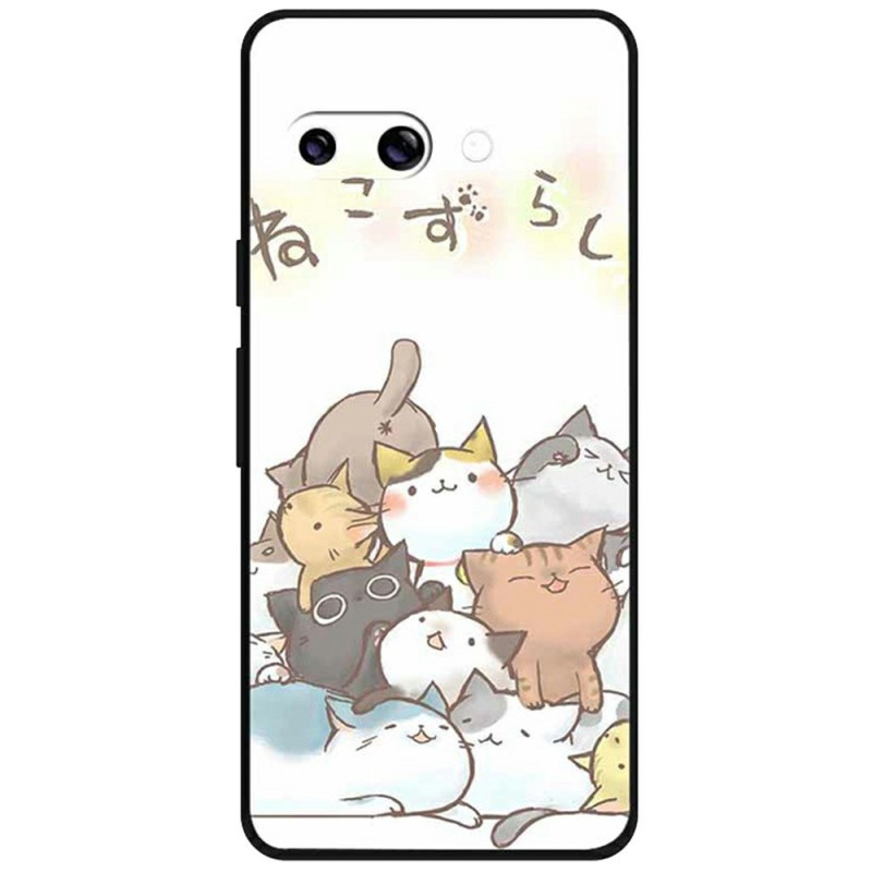 Cover Google Pixel 9A Pile of Cats