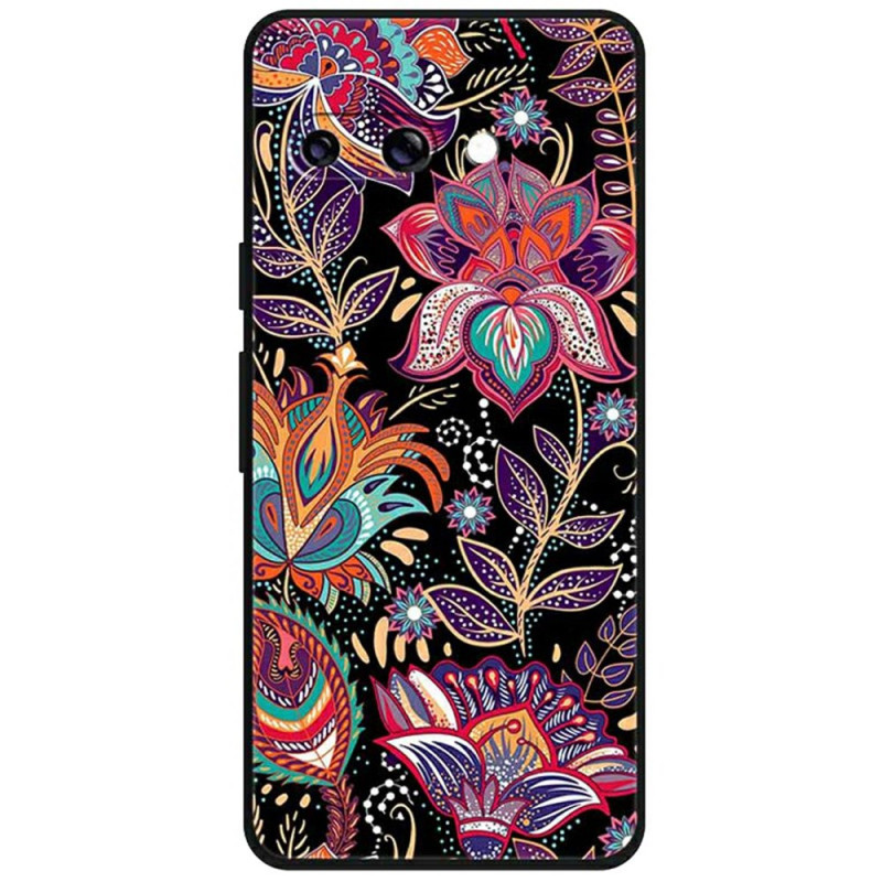 Google Pixel 9A Case Floral Pattern Purple