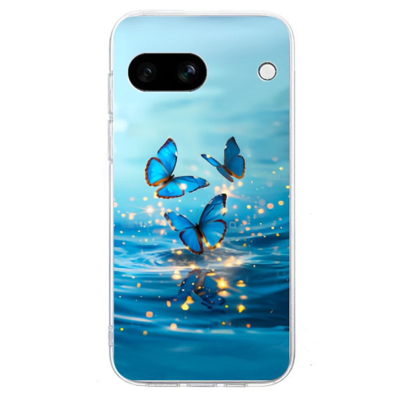 Google Pixel 9A Blue Butterfly Cover