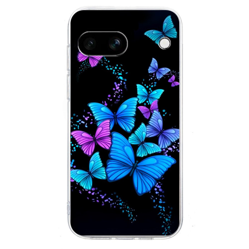 Google Pixel 9A Case Coloured Butterflies pattern