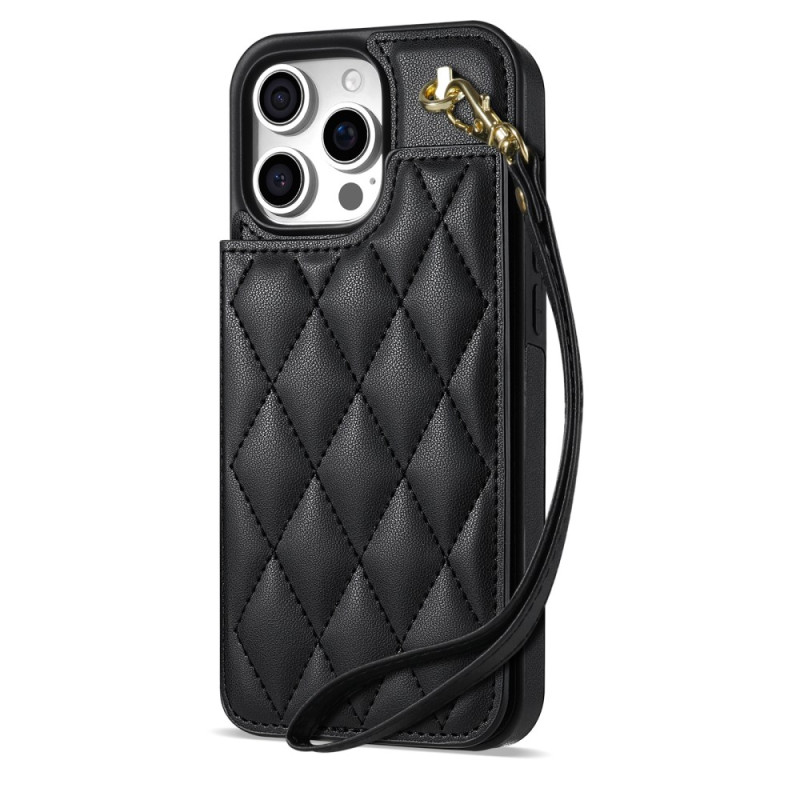 Padded iPhone 16 Pro Case with Strap and Card Holder