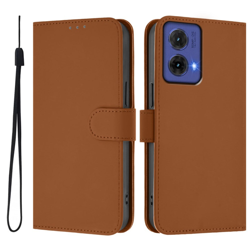 Moto G85 5G Leather Effect Case with Strap