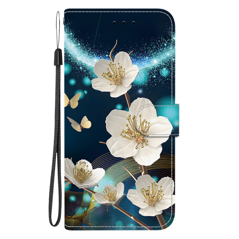 Moto G55 5G Floral Case White