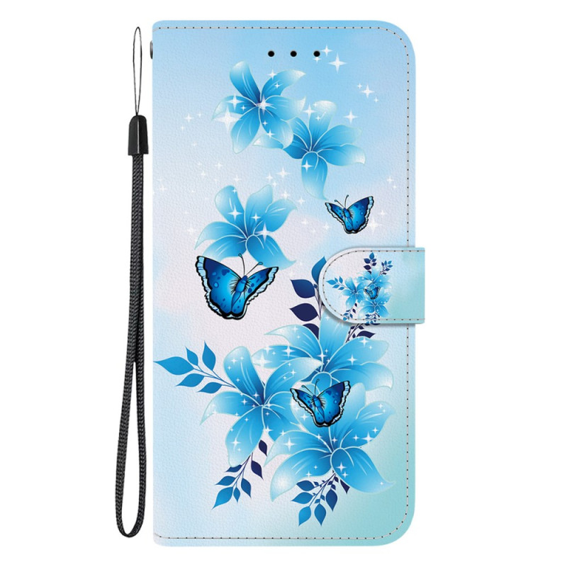 Moto G55 5G Small Blue Butterflies Case